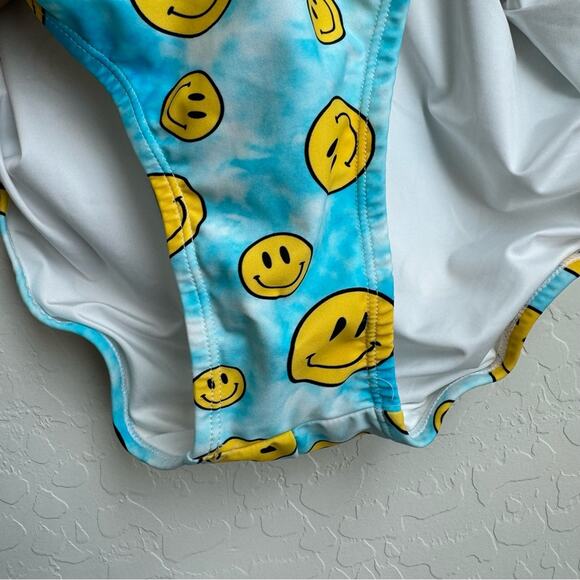 Posh Peanut Swimsuit One Piece Blue Smiley Face - Picture 6 of 14
